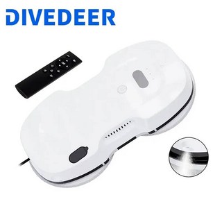 창문닦이로봇 유리 샷시 아파트 DIVEDEER YTK122S 가정용 완전 자동 창 클리너 5600Pa 워터 제트 창 클리너 남자 안티 드롭 진공 청소기, EU 220V, 그렇습니다, Water spraying