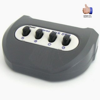 Coms Stereo 수동 선택기 4대1 공유기 영상분배기, 본상품선택, 1개