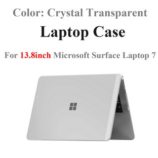 Microsoft Surface Laptop 7용 케이스 Surface Laptop7 2026 노트북 보호 하드 쉘용 13.8인치 크리스탈 및 무광택 PC 커버, [01] Crystal Transparent, 1개