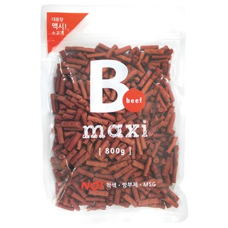 홋가이도푸즈 맥시 강아지간식, 비프 져키 맛, 800g, 1개