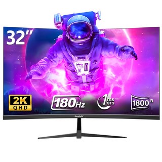 32인치 울트라 와이드 커브드 게이밍 모니터 4K UHD 160Hz 2K QHD 180hz 1800R 16:9 와일드 커브드 모니터 Gawfolk 할인중, 2K 180Hz, 81cm