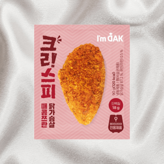 아임닭닭가슴살 크리스피닭가슴살 단백질식단 매콤쯔란, 4개, 90g