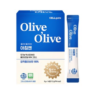 올리브 올라이브 스틱형 올리브오일 유기농 엑스트라버전 그리스산, 8g, 14개