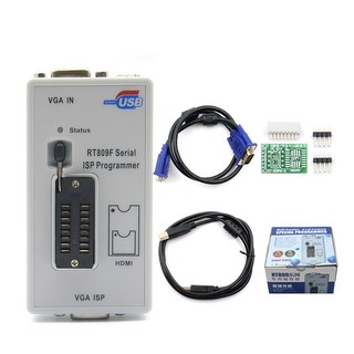 RT809F 직렬 ISP 프로그래머 VGA LCD RT SOP8 간단한 어댑터 포함 범용 스마트 프로그래밍 계산기