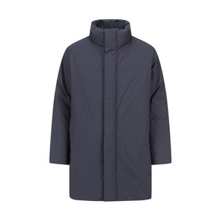 앤드지 하이넥 사선 포켓 덕다운 코트 검정 회색