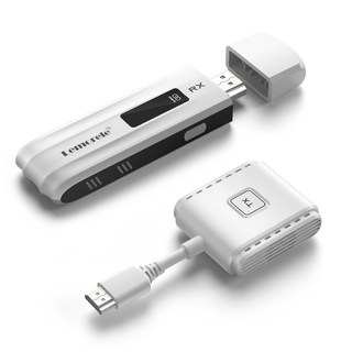 Lemorele HDMI 인터페이스 무선 HD 송신기 및 수신기 키트 50미터, 1세트, 5.8cm