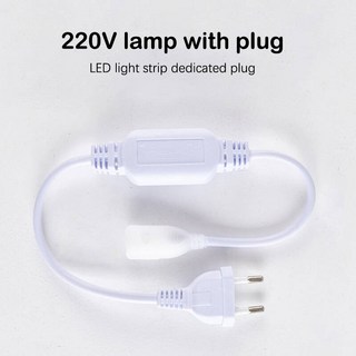 하이 퀄리티 플러그 포함 방수 조명 고전압 라이트 바 커넥터 COB LED 스트립 액세서리 220V, 1개