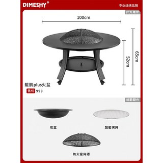 업소용 숯불 테이블, 라운드 고기 식탁 세트 A 사용 모습