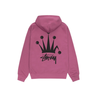 스투시 리갈 크라운 후드 집업 베리 (24SS)