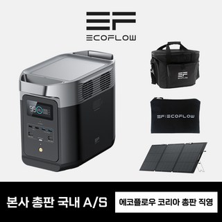 [가방+파우치 증정] 에코플로우 휴대용 파워뱅크 캠핑용 차박 보조 배터리 220V 델타2, 1개, 1개입