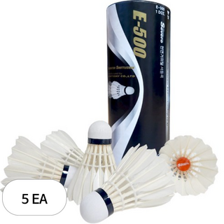 세베로 거위털 배드민턴 셔틀콕 E500-5, 혼합색상, 1개입, 5개