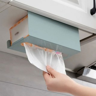 페이퍼타올 케이스 뽑아쓰는 거치식 리필 티슈 핸드타올 디스펜서, 1개, 블루