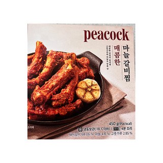 피코크 매콤한마늘 갈비찜, 1개, 450g