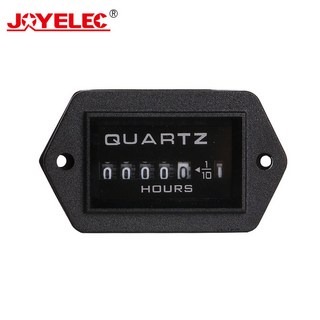 현장용용 굴삭기 트럭 트랙터 디젤 엔진 시간 측정기 카운터 직사각형 아워미터 타이머 AC220V DC12V 24V 36V, [02] AC150 to 230V, 1개