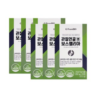 (프롬바이오) 관절연골엔 보스웰리아 30정x6박스/3개월, 30개, 6박스