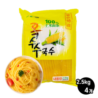 가원 순 옥수수국수, 2.5kg, 4개