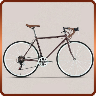 프리롤 빈티지 로드자전거 700C 21단 변속 바이크 사이클 싸이클 레트로 감성 디자인, 1개, 170cm, 갈색