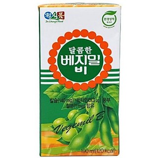 베지밀 달콤한 비 두유, 190ml, 72개