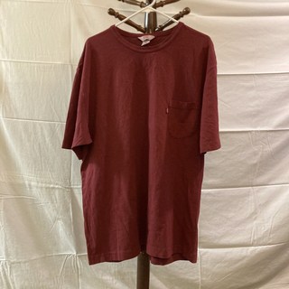 리바이스 더티 굿즈 남성 티셔츠 포켓 티 2XL 레드 버건디 4205434