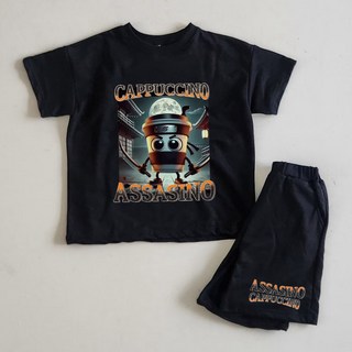 꼬므떼 아동 주니어 이탈리안 브레인롯 여름 상하복