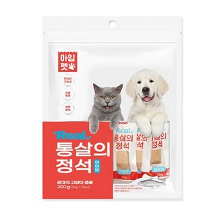 통통한 연어살 어묵 강아지용 영양간식 낱개 먼치킨, 10개