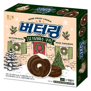 해태제과 버터링 딥 티라미수 쿠키, 155g, 1개 대표 이미지 - 회사 간식 추천
