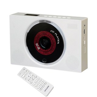 스피커가 있는 휴대용 CD 플레이어 가정용 데스크탑 CD 플레이어 블루투스 리모컨 LED 스크린 FM 라디오 U 디스크 AUX 포트 유선 화이트, 스피커가 있는 휴대용 CD 플레이어, 가정용 데스크탑
