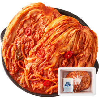 완찬 시원한 고향 배추김치 아이스박스 포장, 10kg, 1개