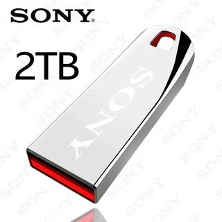 소니 오리지널 플래시 드라이브 2TB USB 30 미니 고속 금속 Pendrive 1TB 스틱 휴대용 방수 메모리 저장 U, 01 Silver 2TB
