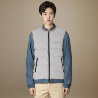 [ALL 정품] 스노우피크 SNOWPEAK 프로 라운드넥 경량 다운 베스트 Light Gray S23WMTDV30 LG