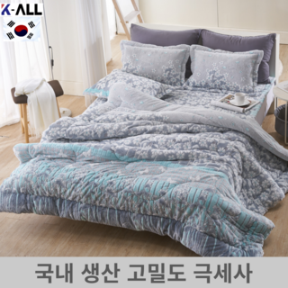 K-ALL 고밀도 극세사 차렵이불 착번아웃가공