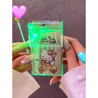포차코 시나모롤 LED 쿠로미 라이터 담배케이스, 헬로키티:단일옵션