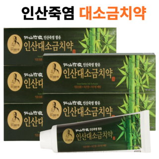 인산죽염 인산대 소금치약, 160g, 5개