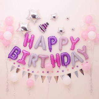 생일풍선 세트 생일파티풍선세트 홈파티 축하 포토존, 1개, 생일 패브릭 포스터 05.핑크블루풍선 (중150X130