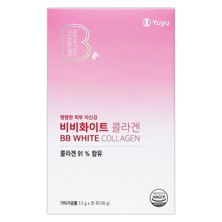 유유제약 비비화이트 콜라겐 복숭아맛 고함량 5000mg 초저분자(300달톤), 1개, 30회분