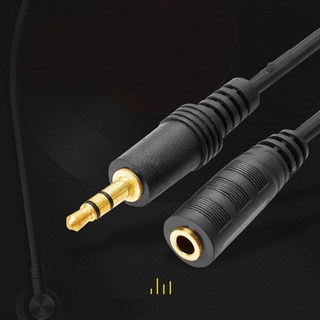 3.5mm 이어폰연장선1.5-3M오디오연장케이블사운드, 1개