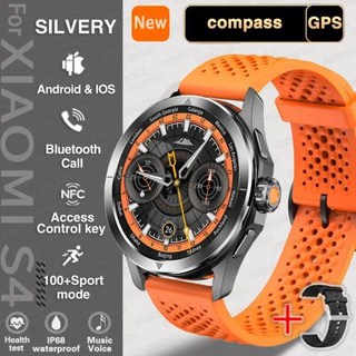 샤오미 S4 울트라 스마트 워치 남성용 AMOLED 블루투스 스마트워치, CHINA, For Xiaomi S4 Ultra, Orange