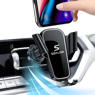 세플로 송풍구 차량 휴대폰거치대, 신형, 1세트, 블랙