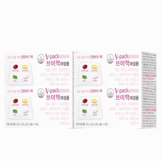 브이팩 여성용 멀티비타민, 30회분, 4박스