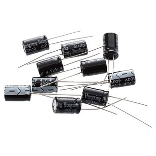10 x 4.7UF 400V 105C 방사형 전해 커패시터 8x12m, 보여진 바와 같이, 하나, 1개
