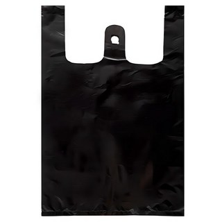 손잡이 마트 비닐봉투 검정 1호, 3L, 400개