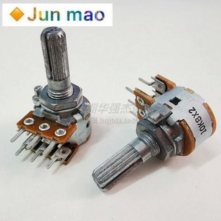 신제품 일본 알프스 듀얼 6 핀 볼륨 전위차계 a10k b10k 50K 100K, 1개