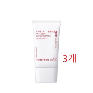 이니스프리 톤업 노세범 선스크린 EX SPF50+ PA++++, 60ml, 3개