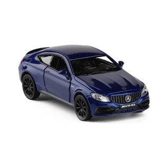 1:36 메르세데스 벤츠 C63 AMG 쿠페 합금 자동차 모델 시뮬레이션 절묘한 다이 캐스트 장난감 차량 자동차, 03 C63 Blue With box