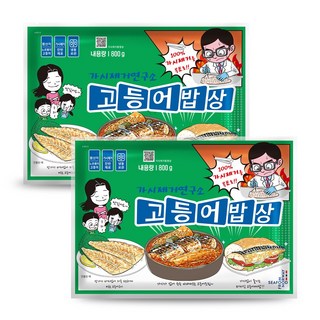 가시제거연구소 고등어밥상 그린라벨 총 1.6kg 노르웨이 순살 고등어, 2개, 800g
