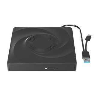 외장 CDDVD 드라이브 휴대용 CD DVD RW 드라이브 광학 드라이브 플레이어 리더 USB 30 및 C 타입 Win 11 10 8 7 내구성, 없음, 1.Black