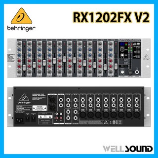 베링거 RX1202FX V2 아날로그 믹서 12채널 초저소음 프리앰프 팬텀파워 랙타입 라인 믹서, 베링거 RX1202FX V2 라인 믹서