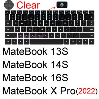 MateBook 용 키보드 커버 14S 16S 13S D 16 15 14 X Pro 13 E GO B B3 화웨이 노트북 노트북 보호대 스킨 케이스 액세서리, Color 13S 14S 16S, [06] Clear 13S 14S 16S