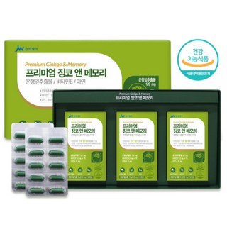 은행잎추출물 혈행 기억력 개선에 도움을 줄수있는 식약처인정 징코 토코페롤 아연, 90정, 1개