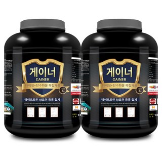 웨이테크 게이너 단백질 보충제 복합형 벌크업 헬스보충제/사은품 증정, 4kg, 2개